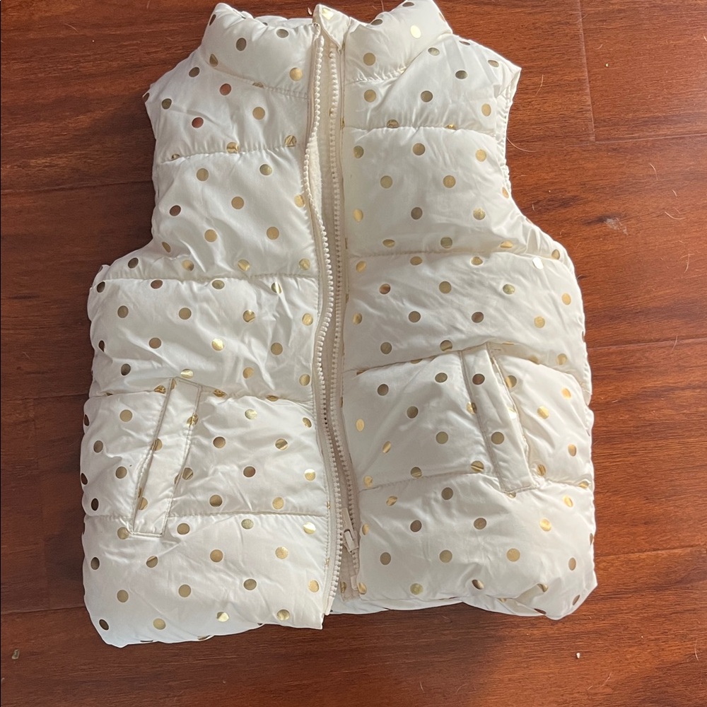 Old Navy Kids Polka Dot Puffer Vest